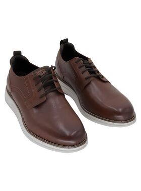 Rockport Mens Canton Brown Leather Lace Up Oxford Dress Shoes Size 10.5M